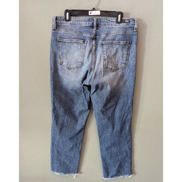 Kut From the Kloth Women's Jeans 10 Rachel Mom Cropped Raw Hem - Picture 2 of 9